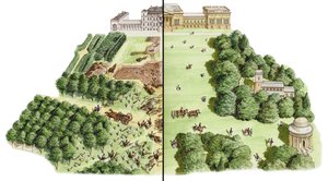 The Development of Stowe Landscape Gardens, Buckinghamshire, c.1741-1780 (tinta y acuarela)