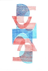 1961 VI, 2016 (impresión linograbada sobre papel) de Stephen Dow