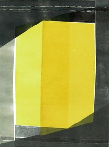 Oblique I, 2020, monocopia sobre papel de Stephen Dow