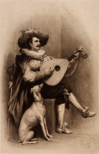 Músico y perro de Stephen James Ferris