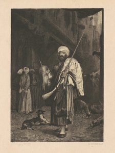 El vendedor de ropa vieja, El Cairo de Stephen James Ferris, after Jean Léon Gérôme
