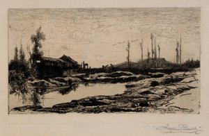 En el Schroon--Sequía de Stephen Parrish