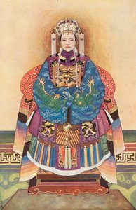 Emperatriz viuda de China (litografía en color)