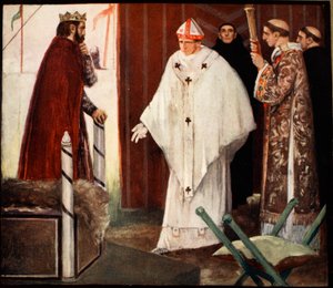Stephen Langton, ilustración de "The Mighty Army" de Winifred M. Letts, pub. 1912 (litografía en color) de Stephen Reid