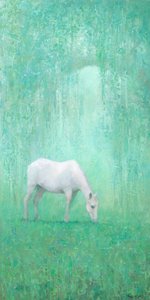 Caballo blanco etéreo de Steve Mitchell