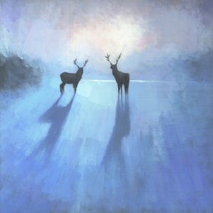 Majestuosos ciervos en invierno de Steve Mitchell
