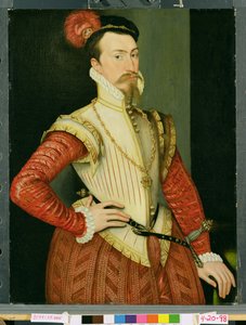 Robert Dudley, primer conde de Leicester, c.1560s de Steven van der Meulen