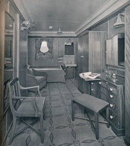 Apartamentos en la zona de Primera Clase a bordo del S.S. Empress of Britain de Stewart Bale Limited