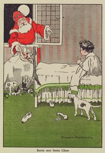 Bertie ve a Papá Noel, ilustración de libro
