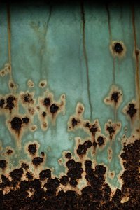 Verde azulado con pátina oxidada de Studio Meikle