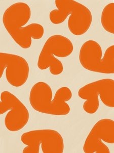 Formas abstractas de color naranja de Studio Palette