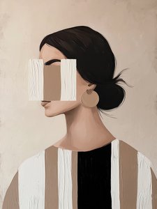 Retrato abstracto elegante