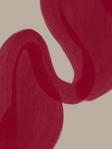 Curvas rojas sinuosas de Studio Palette