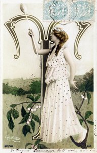 T: Louise Myriel, actriz y cantante lírica de la Belle Époque de Studio Reutlinger