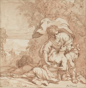 Procris y Céfalo (?) de Studio of Simon Vouet