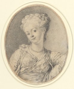 Cabeza de dama de Style of Gabriel Jacques de Saint Aubin