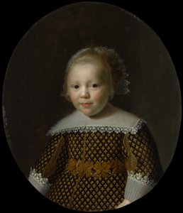 Retrato de un niño joven de Style of Paulus Moreelse