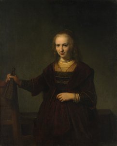 Retrato de una mujer de Style of Rembrandt