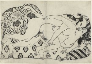 Actuación erótica
Hana ni Yosurukyo (título de la serie) de Sugimura Jihei (attributed to)