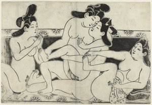 Actuación erótica
Hana ni Yosurukyo (título de la serie) de Sugimura Jihei (attributed to)