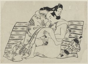 Actuación erótica
Hana ni Yosurukyo (título de la serie) de Sugimura Jihei (attributed to)