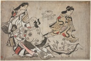 El amante insistente, de una serie sin título de grabados eróticos de Sugimura Jihei