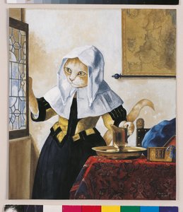 Ilustración de ¡Gatos en abundancia! Compendio de gatos cultos (pub. 2015) de Susan Herbert