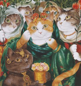 Ilustración de ¡Gatos en abundancia! Compendio de gatos cultos (pub. 2015)