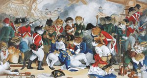 Ilustración de ¡Gatos en abundancia! Compendio de gatos cultos (pub. 2015) de Susan Herbert