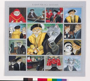 Ilustración de ¡Gatos en abundancia! Compendio de gatos cultos (pub. 2015)