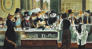 Ilustración de ¡Gatos en abundancia! Compendio de gatos cultos (pub. 2015)