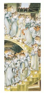 Ilustración de Gatos prerrafaelitas (pub. 1999)