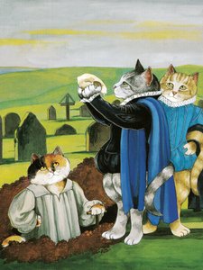 Ilustración de Gatos de Shakespeare: Poster Book (pub. 2016) de Susan Herbert