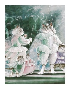 Ilustración de Gatos de Shakespeare: Poster Book (pub. 2016) de Susan Herbert