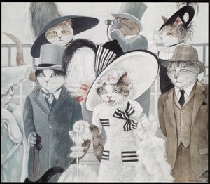 Ilustración de la película Cats (pub. 2006) de Susan Herbert