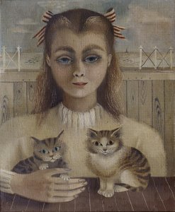 La gata (óleo sobre lienzo)