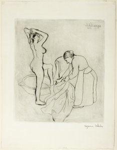Mujer en Su Baño