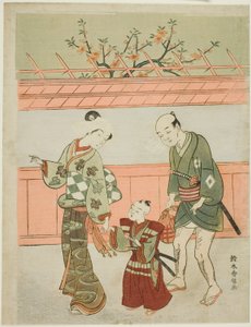 Una salida de primavera de Suzuki Harunobu