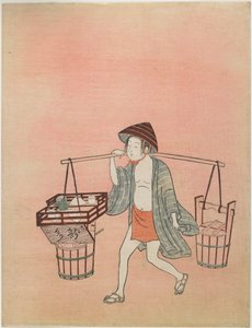 Un vendedor de agua (segundo estado) de Suzuki Harunobu