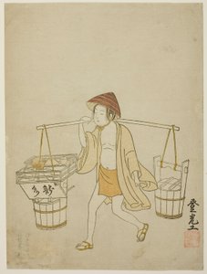Un vendedor de agua de Suzuki Harunobu