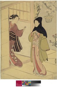 Una visita vespertina de Suzuki Harunobu