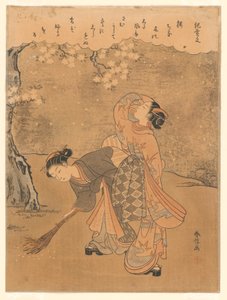 Abril, de la serie de "Costumbres Sociales..." de Suzuki Harunobu
