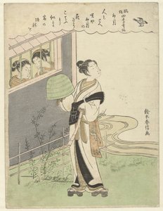 el cuarto mes Uzuki (título sobre objeto) Poemas sobre usos y costumbres en las cuatro estaciones. (título de la serie) Fuzoku shiki kasen (título de la serie sobre el objeto) de Suzuki Harunobu