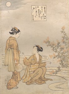 Hagi no Tamagawa de Suzuki Harunobu