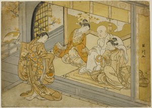 Hotoke Gozen bailando ante Taira no Kiyomori