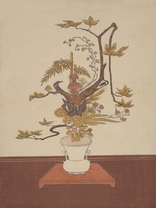 Arreglo floral Ike Bana en el estilo Ike-no-bo, probablemente 1765 de Suzuki Harunobu
