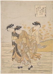 Río de las Joyas en Ide (Ide no Tamagawa) de Suzuki Harunobu