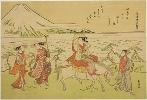 Parodia del viaje al este de Ariwara no Narihira