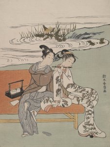 parodia del emperador X U An Zong y yang GUI non de Suzuki Harunobu