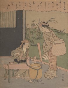 Poema de Henjo Sojo, ca. 1766 de Suzuki Harunobu